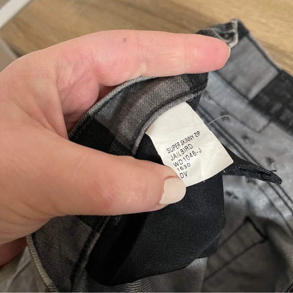 Ksubi super skinny jeans in jail bird striped 30 (д3783) - Picture 6 of 10